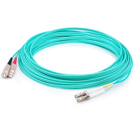 Add-On This Is A 50M Lc (Male) To Sc (Male) Aqua Duplex Riser-Rated Fiber ADD-SC-LC-50M5OM3